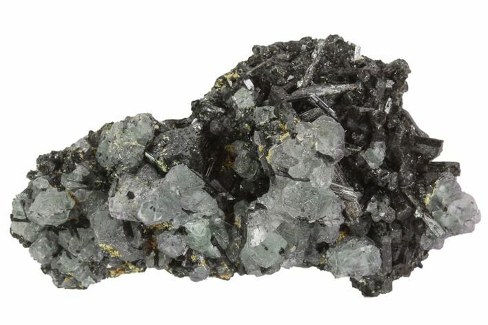 Black Tourmaline (Schorl) & Fluorite Association - Namibia #90682